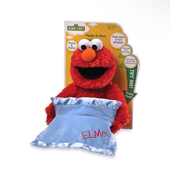 Sesame Street Peek-A-Boo Elmo 15" Plush Doll In - Picture 1 of 9